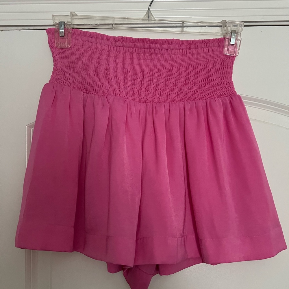 TCEC High Waist Pink Shorts